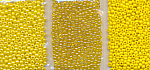 Rocailles böhmisch 3 Farben gelb, Inhalt 30 g,...