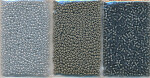 Rocailles böhmisch 3 Farben grau, Inhalt 30 g, Größe 8/0 - 9/0