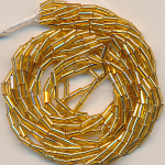 Stifte kristall gold Silbereinzug, Inhalt 30 g, Größe 1,8 x 4,2 mm, Strang
