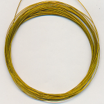 Juwelierdraht nylonummantelt goldfarbig, Größe 0,38 mm, Inhalt 5 lfm