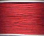Baumwollband cardinal-rot, 75 m gewachst 1 mm, Schnur Kordel, Inhalt 1 Rolle