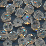 Glasperlen kristall klar, Inhalt 20 St&uuml;ck, Gr&ouml;&szlig;e 5 mm