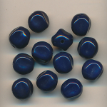 Glasperlen blau, Inhalt 12 Stück, Größe 8 mm
