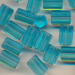 Stiftperlen Maxi aqua-blau, Inhalt 20 Stück, Größe 10 x 6,0 mm