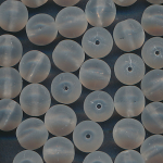 Glasperlen kristall matt, Inhalt 20 Stück, Größe 8 mm, Kugeln