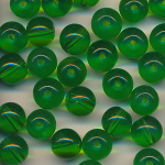 Glasperlen irisch grün, Inhalt 20 Stück, Größe 8 mm, Kugeln