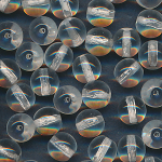 Glasperlen kristall klar, Inhalt 20 St&uuml;ck, Gr&ouml;&szlig;e 7 mm, Kugeln