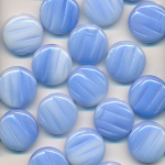 Glasperlen lavendel-blau marmor, Inhalt 16 St&uuml;ck, Gr&ouml;&szlig;e 12 mm, Scheibe