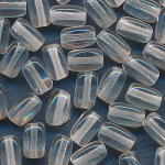 Glasperlen kristall, Inhalt 40 St&uuml;ck, Gr&ouml;&szlig;e 6 x 4 mm, Navetten