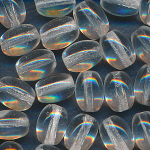 Glasperlen kristall, Inhalt 20 St&uuml;ck, Gr&ouml;&szlig;e 7 x 5 mm, Navetten
