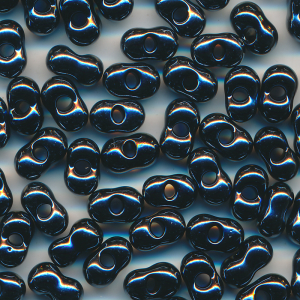 Farfalle, Schmetterlinge hematit grau, Inhalt 30 Stück, Größe 6,5 x 3,2 mm