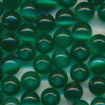 Katzenaugen tannen-grün, Inhalt 20 Stück, Größe 6 mm, cat eye Glasperlen