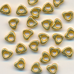 Metallperlen goldfarbig, Inhalt 25 Stück, Größe 5 mm