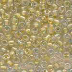 Rocailles kristall inside gelb rainbow, Inhalt 100 g, Gr&ouml;&szlig;e 6/0, discount