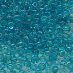 Rocailles transparent ocean-blau, Inhalt 100 g, Gr&ouml;&szlig;e 6/0, discount