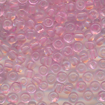 Rocailles transparent rosa pink, Inhalt 100 g, Gr&ouml;&szlig;e 6/0, discount