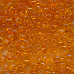 Rocailles transparent orange, Größe 6/0, discount