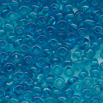 Rocailles transparent ocean-blau, Inhalt 100 g,...