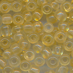 Rocailles transparent honig-beige, Inhalt 100 g, Größe 10/0, discount