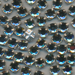 Strass black-diamant, Inhalt 25 Stück, Größe 5 mm, gefasst