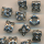Metallperlen silber-kristall, Inhalt 3 Stück, Größe 9 mm, Strass, Spacer