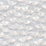 Superduo, Twin-Beads kristall matt, Größe 5 x 2,5 mm,...