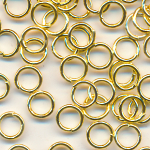 Biegeringe goldfarben, Inhalt 50 St&uuml;ck, Gr&ouml;&szlig;e 5 mm, Verbindungsringe