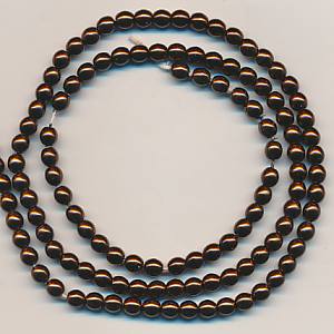 Wachsperlen schoko-braun, Inhalt 120 Stück, Größe 4 mm, Glasperlen