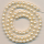 Wachsperlen perlmutt light matt, Inhalt 80 Stück, Größe 6 mm, Glasperlen