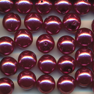 Wachsperlen violett, Inhalt 25 Stück, Größe 8 mm, Glasperlen