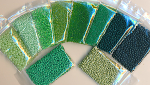 Wundertüte Rocailles grün, Inhalt 100 g, 5-8...
