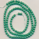 Wachsperlen perlmutt grün, Inhalt 120 Stück, Größe 4 mm,...