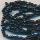 Cut-Perlen tief-blau metallic rainbow, Inhalt 15 g, Größe 12/0, antik sehr fein Charlottes Strang