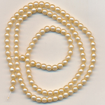 Wachsperlen perlmutt matt, Inhalt 120 St&uuml;ck, Gr&ouml;&szlig;e 4 mm, Glasperlen