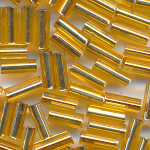 Stiftperlen gold Silbereinzug, Inhalt 20 Gramm, Gr&ouml;&szlig;e 2