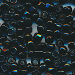 Rocailles schwarz, 20 Gramm, Größe 9/0 facettiert echte-alte Cut-Perlen Charlotte