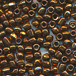 Rocailles bronze rainbow metallic, 7 Gramm, Gr&ouml;&szlig;e 11/0 facettiert edel echte-alte Cut-Perlen