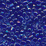 Rocailles kobalt-blau l&uuml;ster, 20 Gramm, Gr&ouml;&szlig;e 11/0 facettiert echte-alte Cut-Perlen