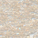 Rocailles smoked kristall rainbow, 20 Gramm, Gr&ouml;&szlig;e 11/0 facettiert echte-alte Cut-Perlen