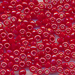 Rocailles burgund-rot l&uuml;ster, 20 Gramm, Gr&ouml;&szlig;e 12/0 facettiert echte-alte Cut-Perlen