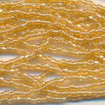 Cut-Perlen eschenholz-braun lüster, Inhalt 13 g, antik, Größe 12/0, Strang