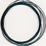Juwelier-Draht schwarz, Inhalt 2.0 m, Gr&ouml;&szlig;e 0,5 mm, nylonummantelt