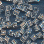 Würfel-Perlen kristall lüster, Inhalt 20 g, Größe 3 mm