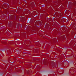 Hexa-Cut-Perlen rot l&uuml;ster, Inhalt 20 g, Gr&ouml;&szlig;e 9/0