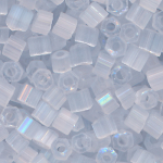 Hexa-Cut-Perlen eis-blau satin, Inhalt 20 g, Größe 10/0
