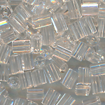 Hexa-Cut-Perlen kristall, Inhalt 20 g, Gr&ouml;&szlig;e 10/0