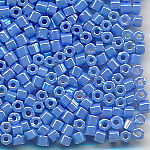 Hexa-Cut-Perlen hell-blau lüster, Inhalt 20 g, Größe 11/0