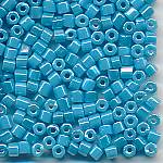 Hexa-Cut-Perlen blau lüster, Inhalt 20 g, Größe 11/0