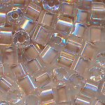 Hexa-Cut-Perlen kristall ocker l&uuml;ster, Inhalt 20 g, Gr&ouml;&szlig;e 11/0