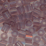 Hexa-Cut-Perlen violett transparent, Inhalt 20 g, Größe 11/0